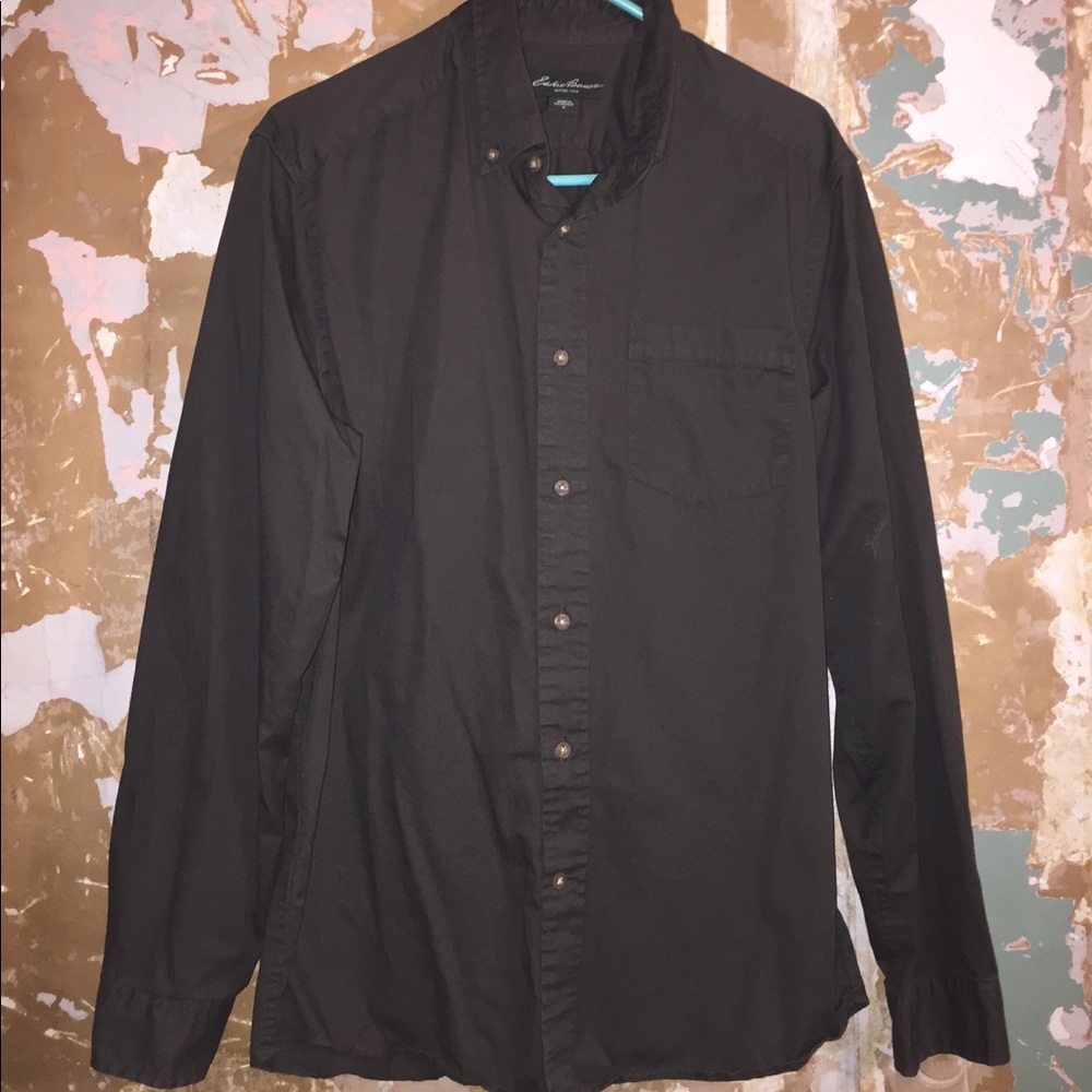 Eddie Bauer Oxford, Dark Green/Olive Large